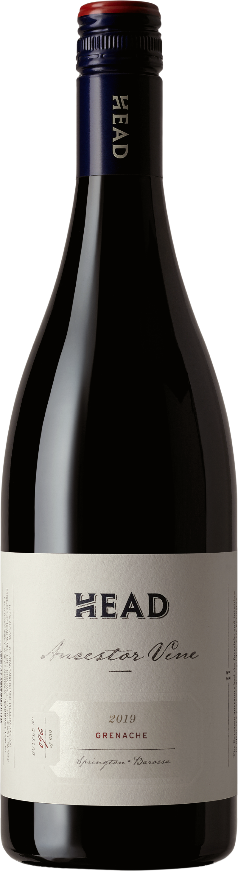 HEAD Wines Ancestor Vine Barossa Grenache 2019